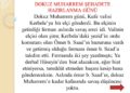 DOKUZ MUHARREM ŞEHADETE HAZIRLANMA GÜNÜ | MAKALE